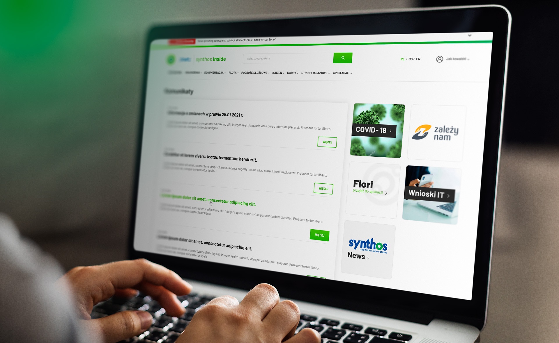 Synthos Intranet